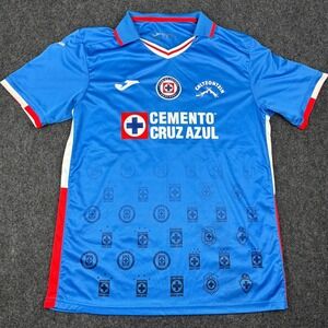 Joma Cruz Azul 2022-2023 Home Jersey Blue Soccer Shirt Mens Large 95 Anos #2